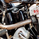Motorcycle BSA Y13 in Motorworld Museum
